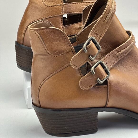 Diba brown leather bootie size 7.5 style Love Bug - Picture 4 of 6